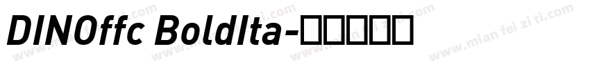 DINOffc BoldIta字体转换